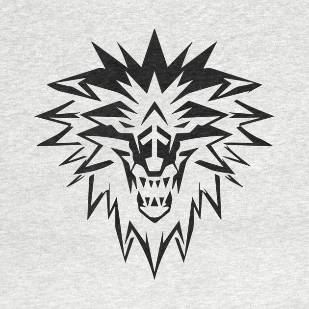 Wolf head symbol icon logo by Creative Art Store